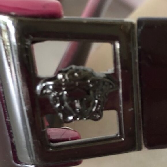 VERSACE Cat Eye Temple Medusa RX Sunglasses Italy Pink White Brown 9617-3 - Picture 7 of 17